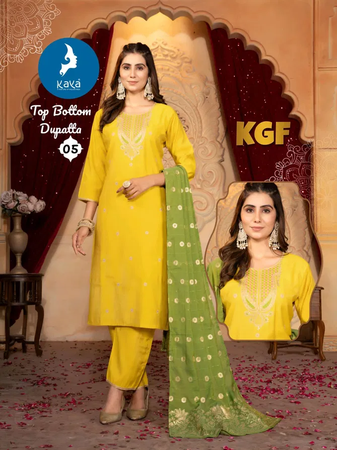 Kgf By Kaya Roman Shimmer Kurti With Bottom Dupatta Orders In India