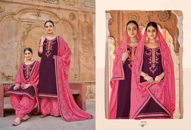 KESSI PANETAR BY PATIALA Latest fancy Festive wear Pure Jam silk with Embroidery Work Heavy salwar suit Collection