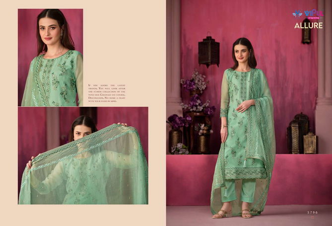 Allure By Vipul Organza Chiffon Salwar Kameez Wholesale Market In Surat