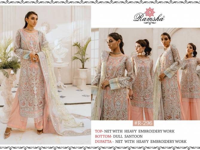 Ramsha R 295 to 298 Latest Fancy Designer Heavy Festive Wear Georgette Pakistani Salwar Suits Collection
