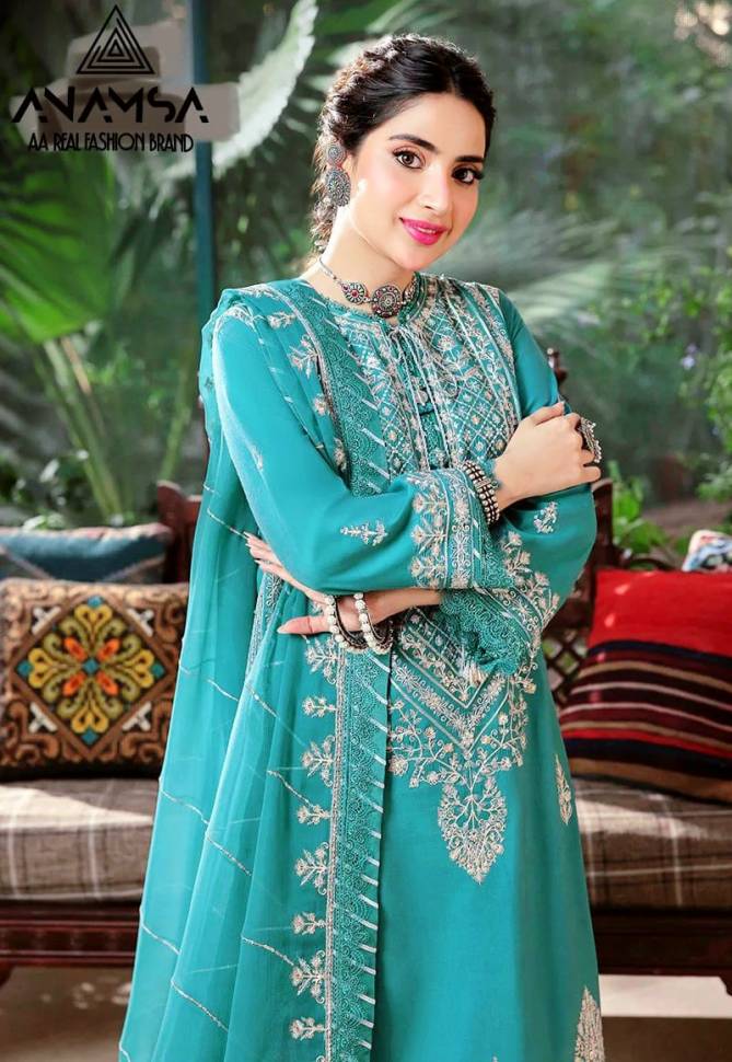 Anamsa 231 Georgette Pakistani Suits Catalog - The Ethnic World