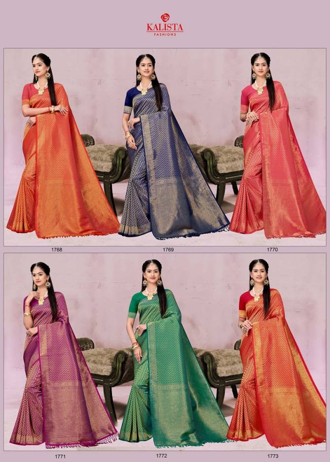 Kalista Usha Banarasi Silk Party Wear Saree Collection
