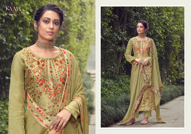 Karma Jashn 1088 Series Latest Fancy Festive Wear Pure Silk Jacquard Designer Salwar Suits Collection