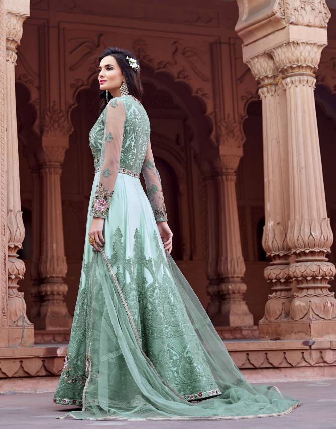 Majestic 1621 By Bela Soft Premium Net Wedding Wear Plus Size Gown Wholesale Shop In Surat