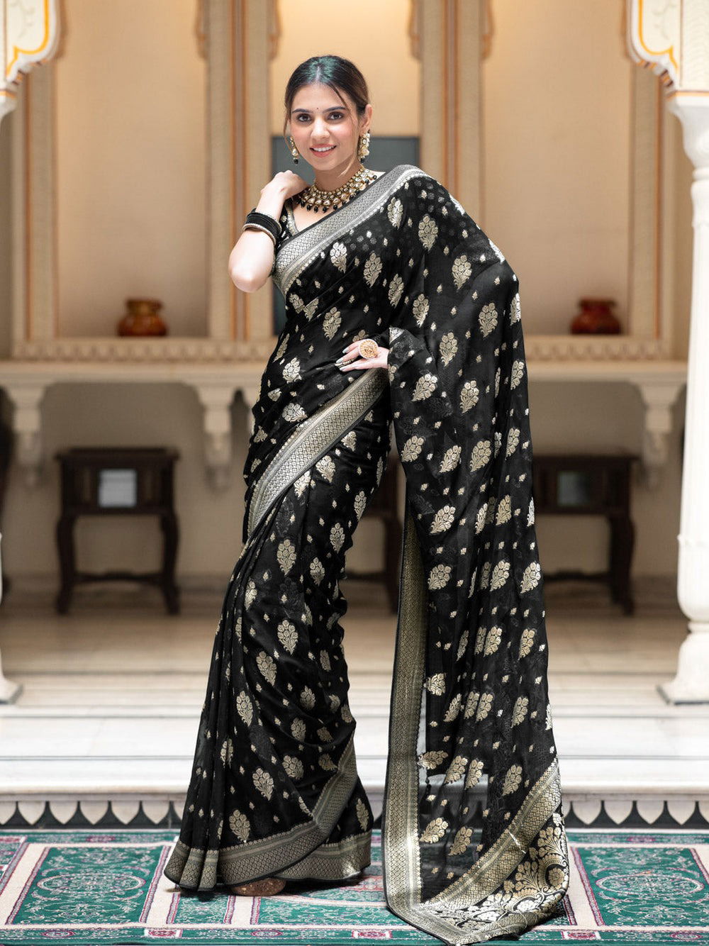 KT 103 Designer Banarasi Soft Silk Saree Wholesale Market In Surat