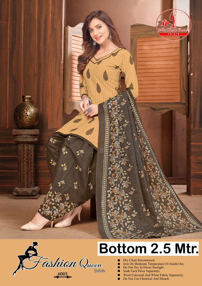 Miss World Fashion Queen 6 Latest Fancy Designer Regular Casual  Wear Pure Cotton Printed Cotton Collection
