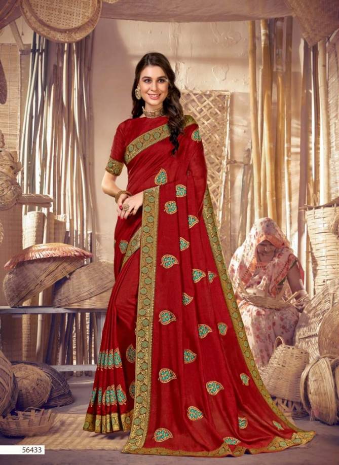 Kalista Bobby Latest Fancy Festive Wear Vichitra Silk Designer Fancy Saree Collection