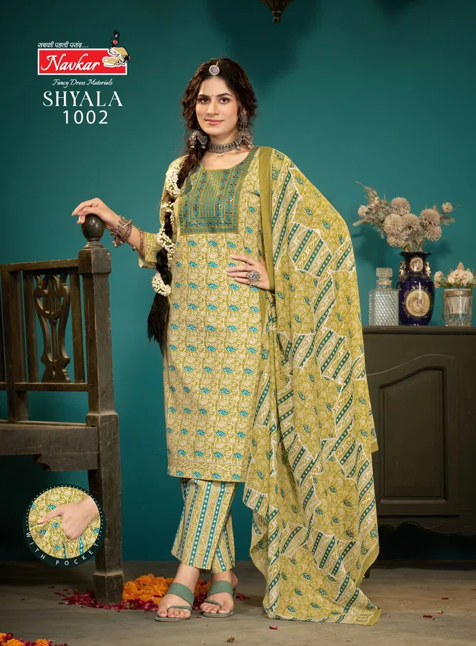 Shyala Vol 1 By Navkar Malaysian Cotton Kurti With Bottom Dupatta Exporters In India