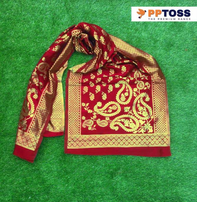 Pptoss Banarasi SIlk Dupatta 2 Fancy Latest Designer Festive Wear  
Banarasi Silk Dupatta Collection
