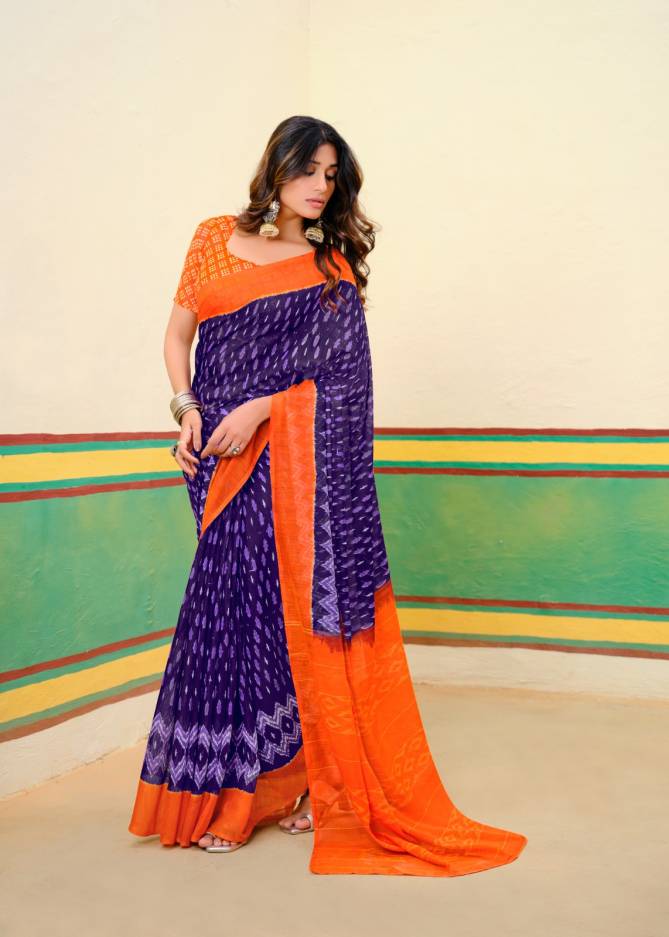 Barkha Plus 2 By Sr Mul Mul Cotton Printed Saree Exporters In India