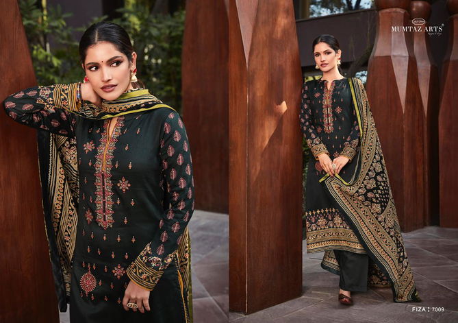 Mumtaz Fiza 7001 Fancy Festive Wear Heavy Jam Satin Embroidery Salwar Kameez Collection