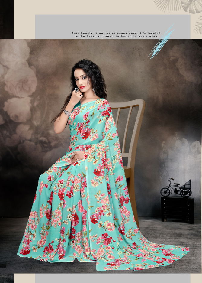 Future Fashion 5 Latest Daily Wear Heavy Renial Printed Running Wear Saree Collection 