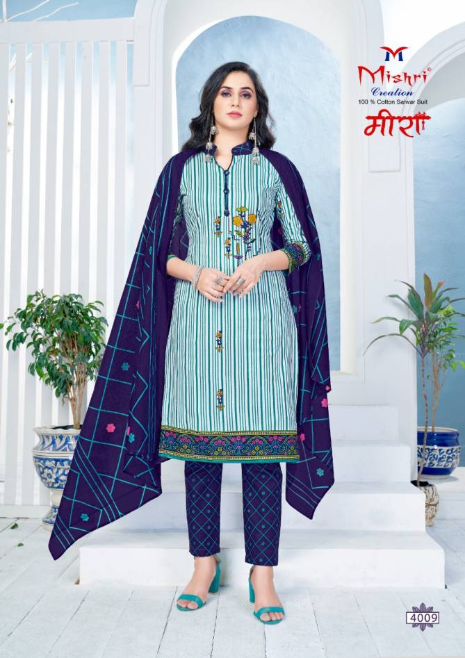Mishri Meera 4 Cotton Printed Regular Wear Dress Material Collection
