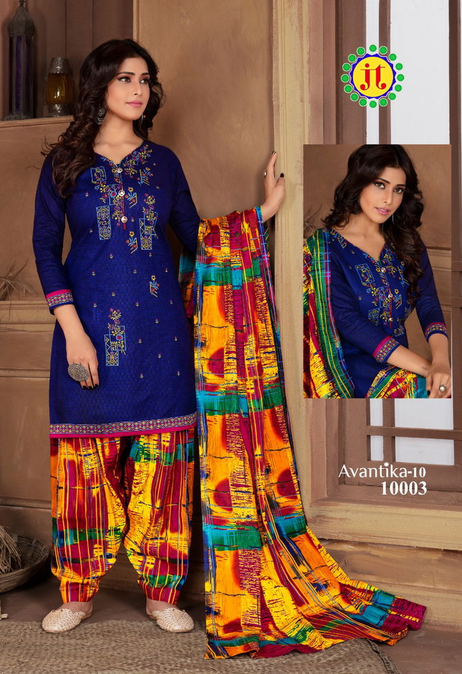 Jt Avantika 10 Latest fancy Regular Wear Printed Readymade Salwar Suit Collection
