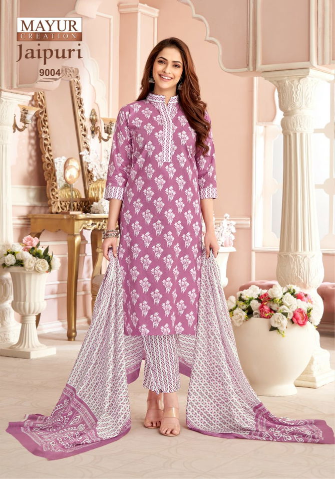 Jaipuri Vol 9 By Mayur Cotton Dress Material Orders In India