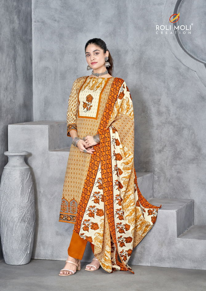 Shagun By Roli Moli Pashmina Printed Dress Material Exporters In India