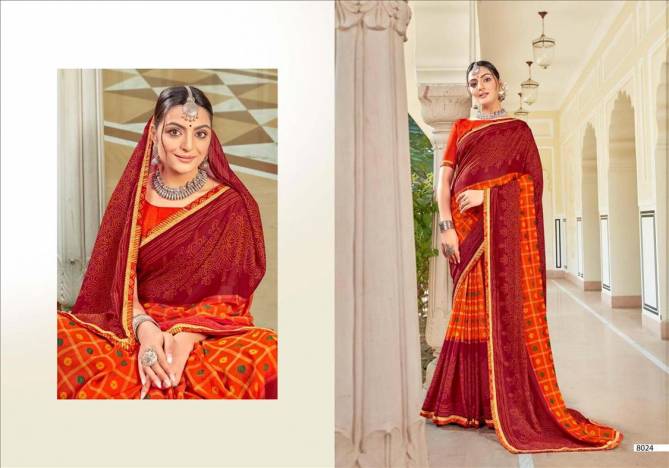 Bandhan Designer Bandhej Regular Wear Printed Designer Latest Saree Collection