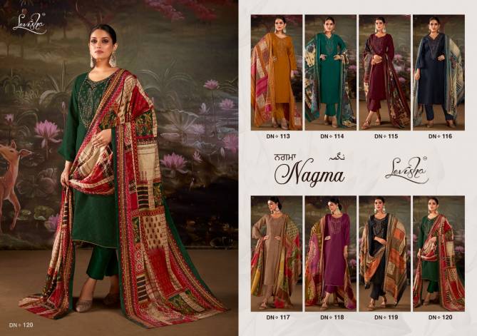 Nagma By Levisha Pashmina Kurti Bottom Dupatta Dress Material Catalog