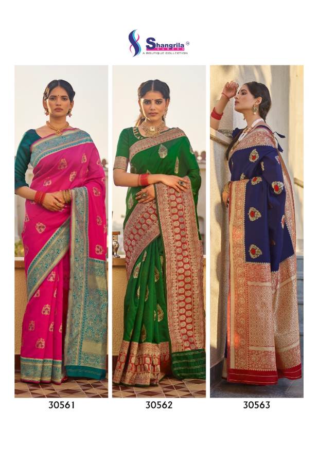 Shangrila Shefali Silk Latest Collection Of Designer Festive Wear Saree Collection 