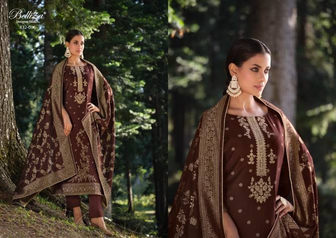 Zarah By Belliza Pashmina Jacquard Designer Salwar Suits Catalog