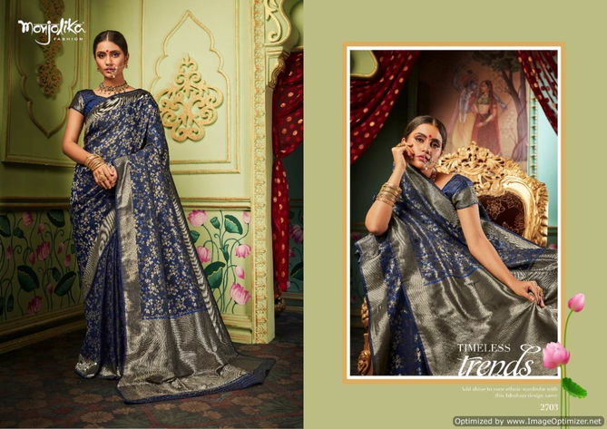 Manjolika Maitri Silk Bridal Wear Designed Banarasi Silk Saree Collection 