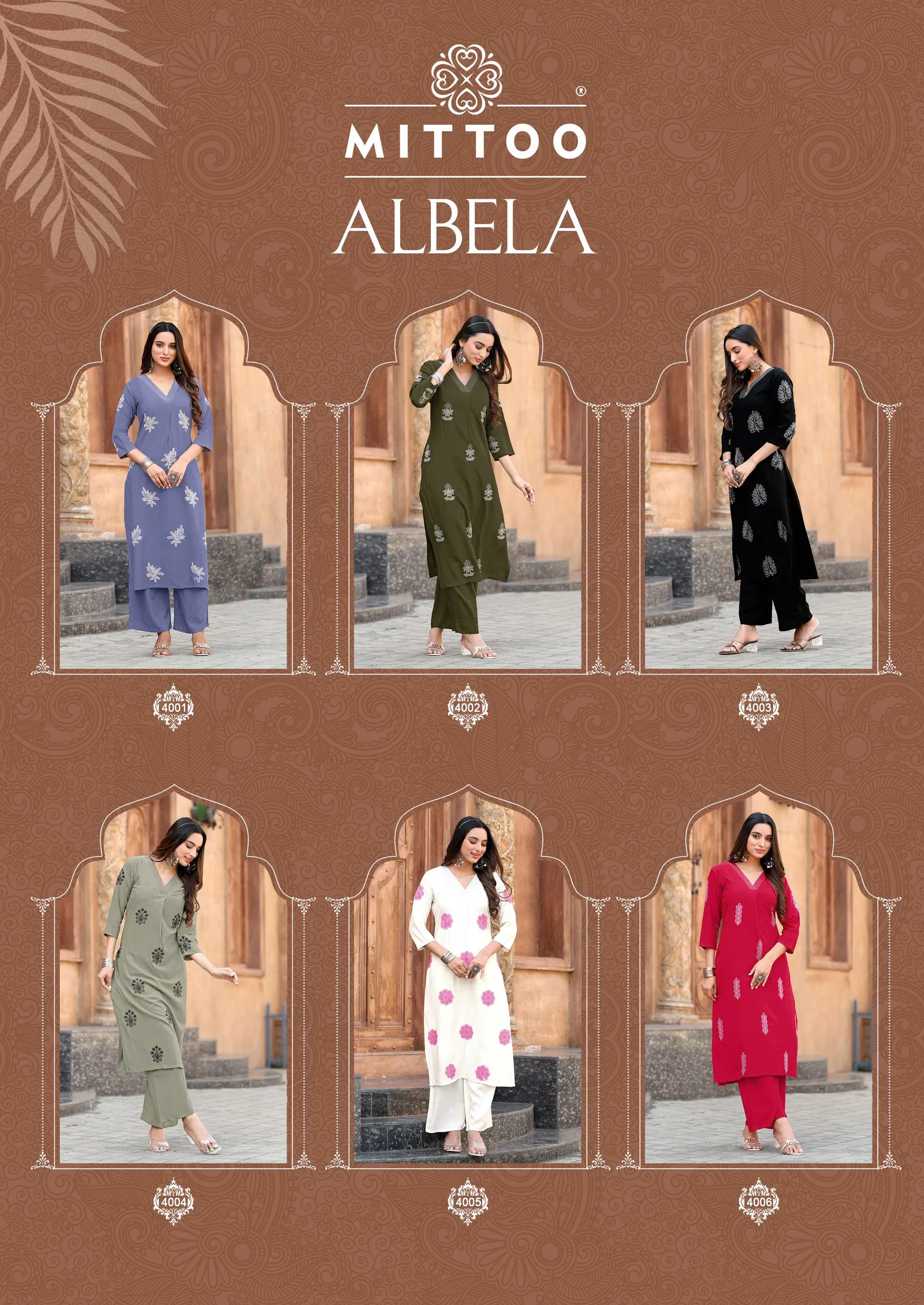 Albella By Mittoo Rayon Kurti With Bottom Dupatta Suppliers In India