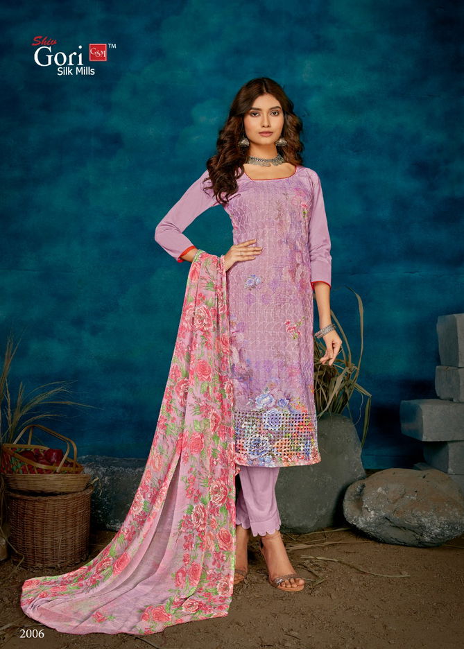 Gori Good News Vol 2 Exclusive Heavy Digital Printed Work Cotton Dress Material Collection 