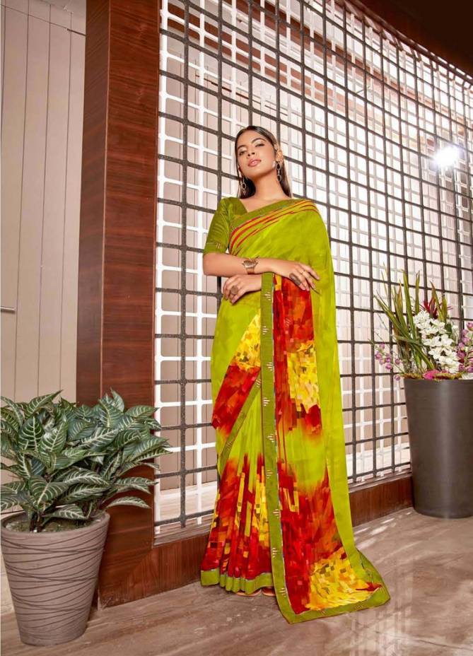 Laxmina Jodha Georgette Regular Wear Printed Latest Saree Collection
