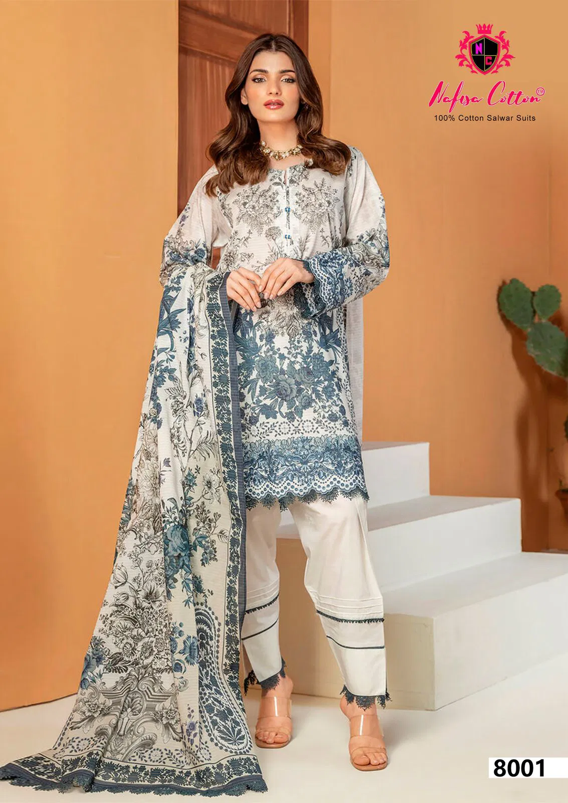 Nafisa Esra Karachi Suits Vol 8 Cotton Dress Material Wholesale In India