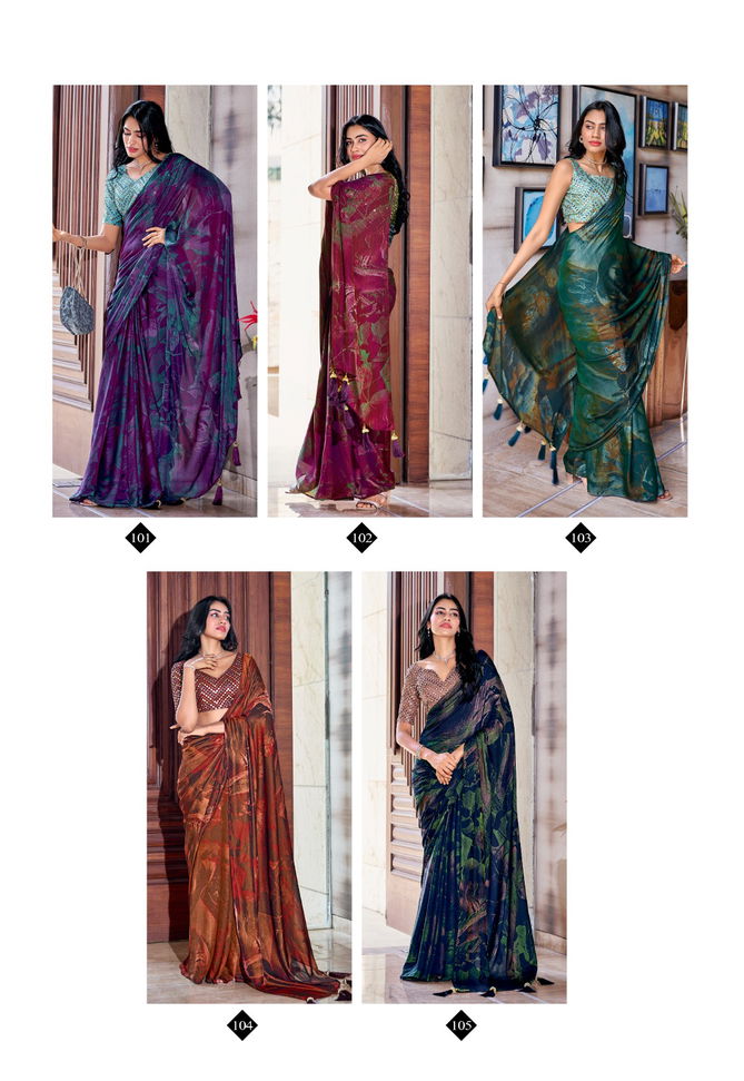 Shannon By Stavan Velvet Saree Catalog