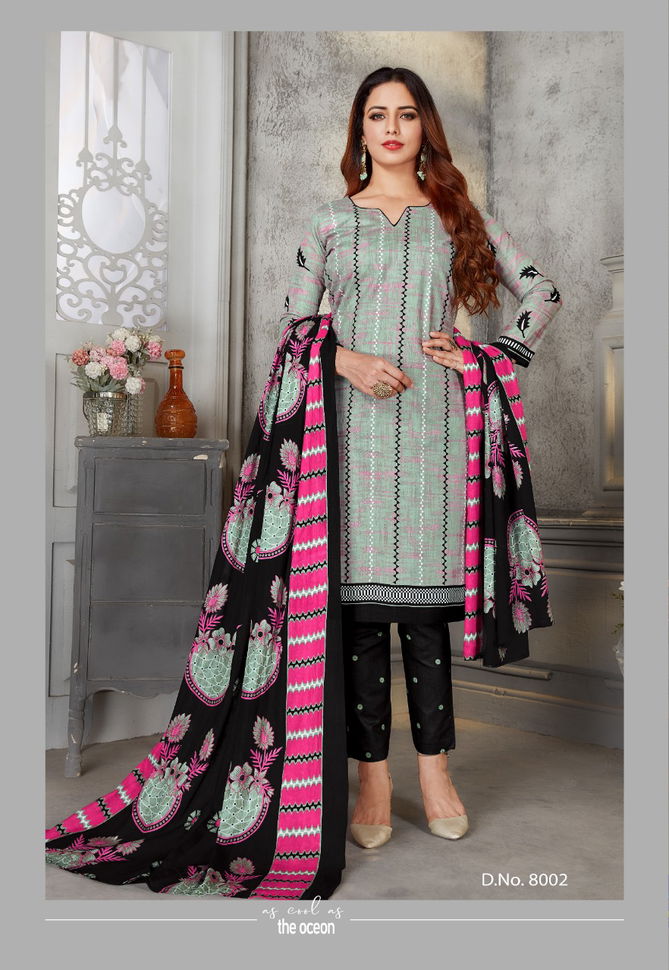 SC laadki Vol-8 Latest Fancy Designer Casual Regular Wear Cotton Printed Dress Material Collection