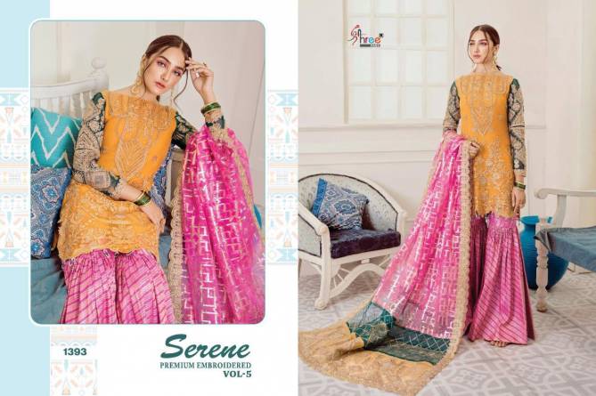 Shree Serene Premium Embroidered 5 Latest Collection of Pakistani Heavy Embroidery Worked Suit 