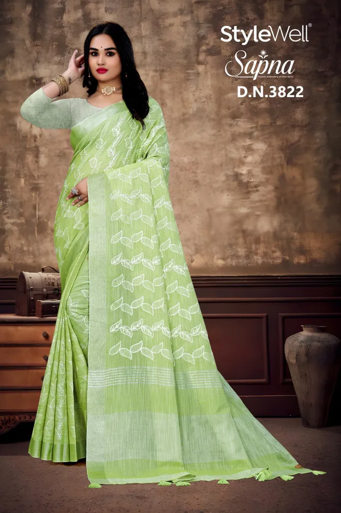 Sapna By Stylewell Linan Cotton Designer Sarees Wholesalers In Delhi