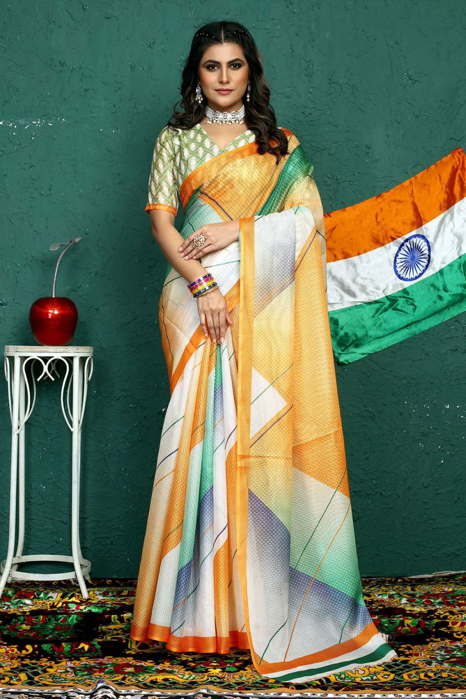 Rangkaat Series By Rajyog Premium Linen Designer Saree Catalog