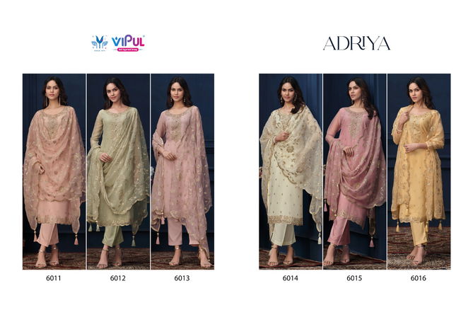 Adriya By Vipul Organza Chiffon Salwar Kameez Suppliers In India