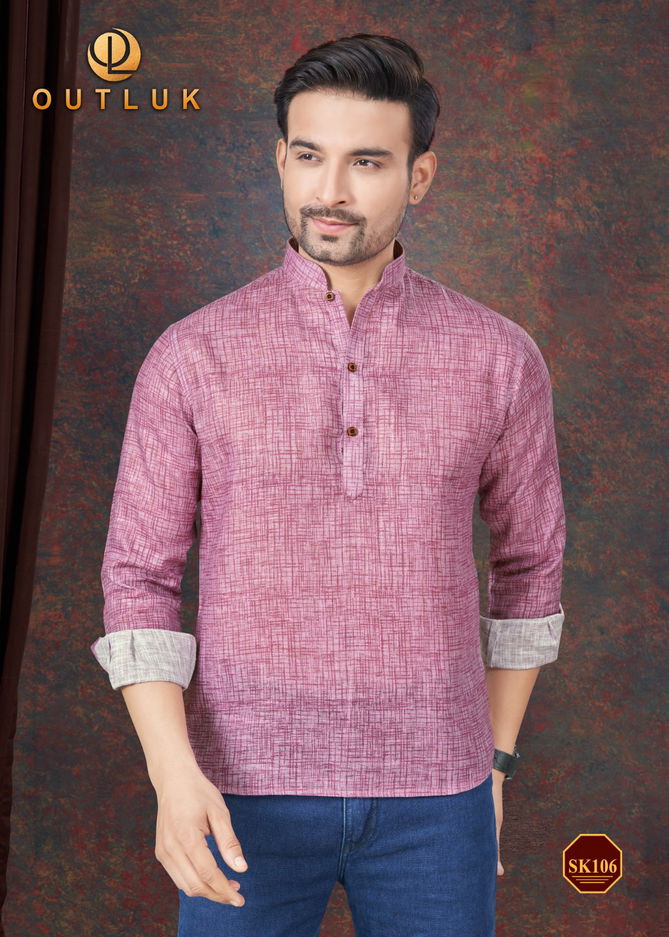 Short Kurta Vol 2 By Outluk Pure Linen Mens Wear Wholesale Manufacturers