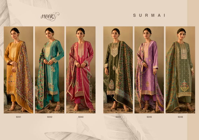 Surmai By Heer 9241 To 9246 Series Designer Salwar Suits Exporters in India