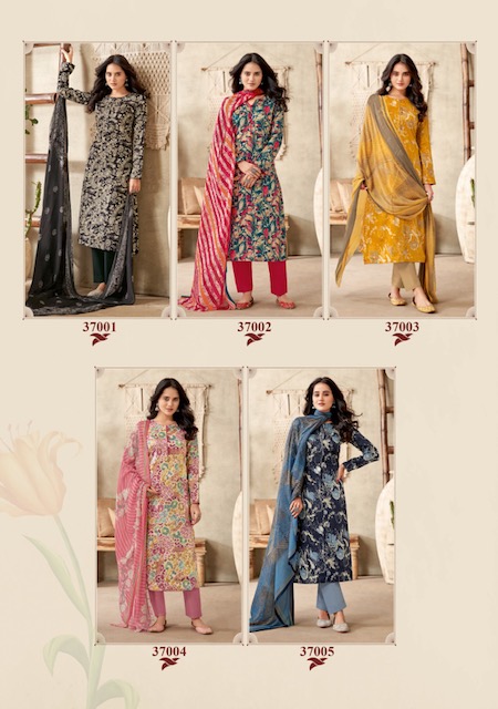 Suryajyoti Naishaa Vol 37 Jam Satin Cotton Dress Material Catalog
