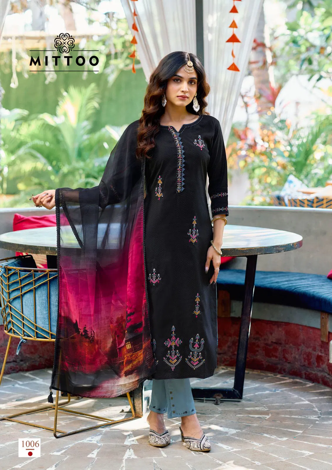 Khoobsurat By Mittoo Viscose Weaving Kurti With Bottom Dupatta Online Wholesale