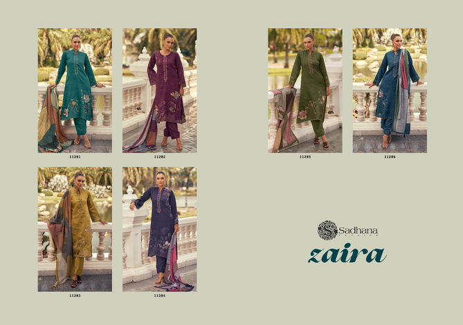 Zaira By Sadhana Jam Cotton Digital Printed Dress Material Orders In India