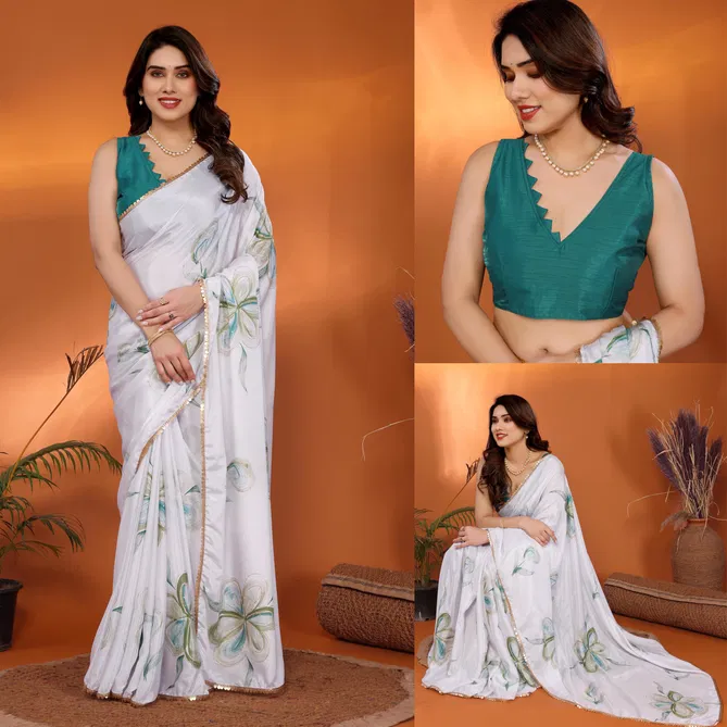 Gc Soft Chinon Chiffon Silk Designer Fancy Sarees Suppliers In India