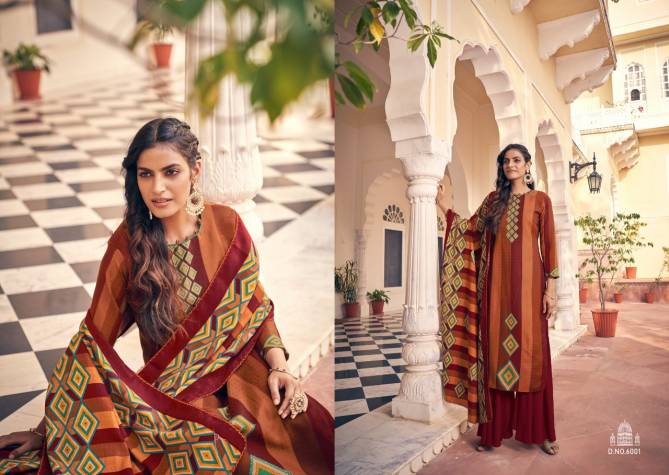 Azara Kenza Latest Pure cambric cotton designer prints with Swarovski work Top With Four Side Dupatta Dress Material Collection
