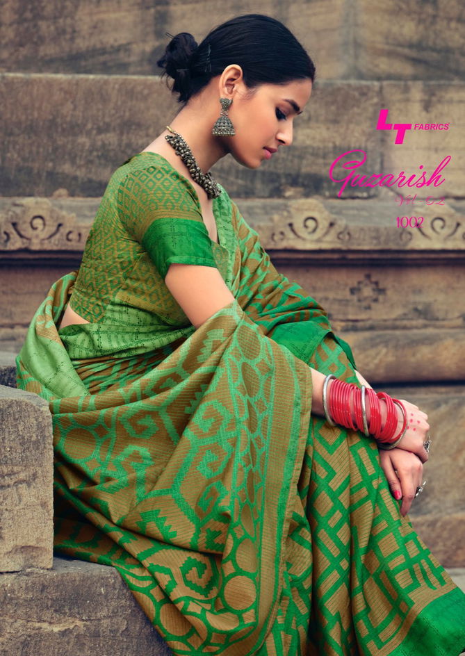 Lt Guzarish 2 Latest Fancy Designer Festive Wear Brasso Printed Sarees Collection