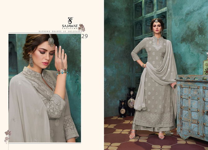 Sajawat Lakhnavi Vol 4 Exclusive Latest Heavy Designer Festive Wear Salwar Suit Collection 