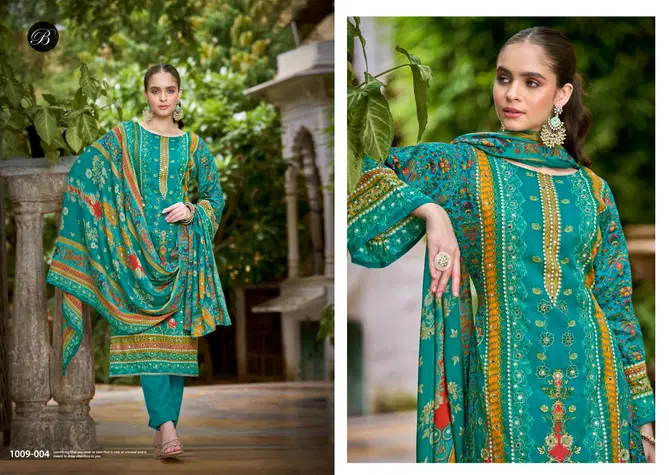 Sanjeeda By Belliza Jam Cotton Printed Dress Material Suppliers In India