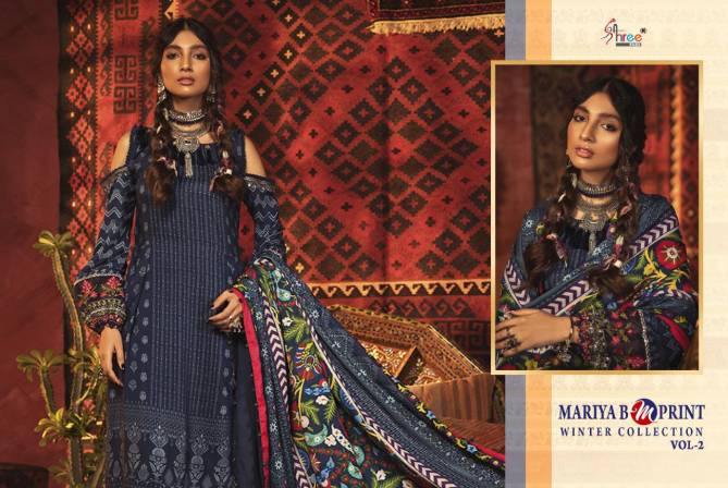 Shree Maria B Mprint Winter Collection 2 Latest Fancy Casual Wear  Pakistani Salwar Suits Collection
