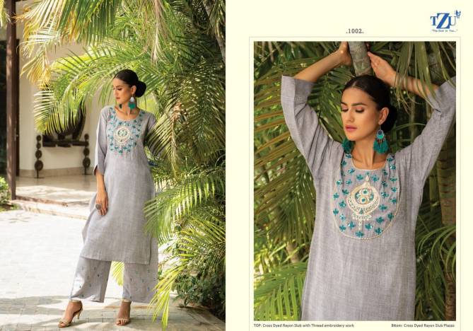 GLAZED Latest Fancy Designer Festive Wear Heavy Dyed Rayon Embroidery Kurtis With Bottom Collection