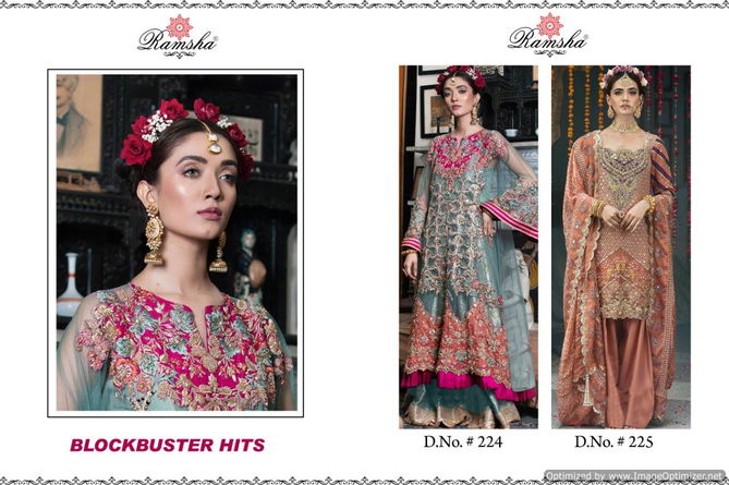 Ramsha R 224 Exclusive Collection Of Heavy Festive Wear Designer Pakistani Salwar Suit 