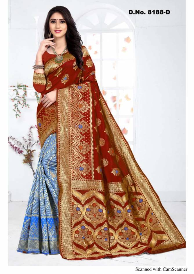 Melody 8188 Latest Festive Wear Designer Cotton Silk Saree Collection