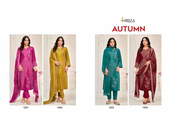 Autumn By Ibiza Viscose Pashmina Digital Printed Salwar Suits Wholesale Market in Surat